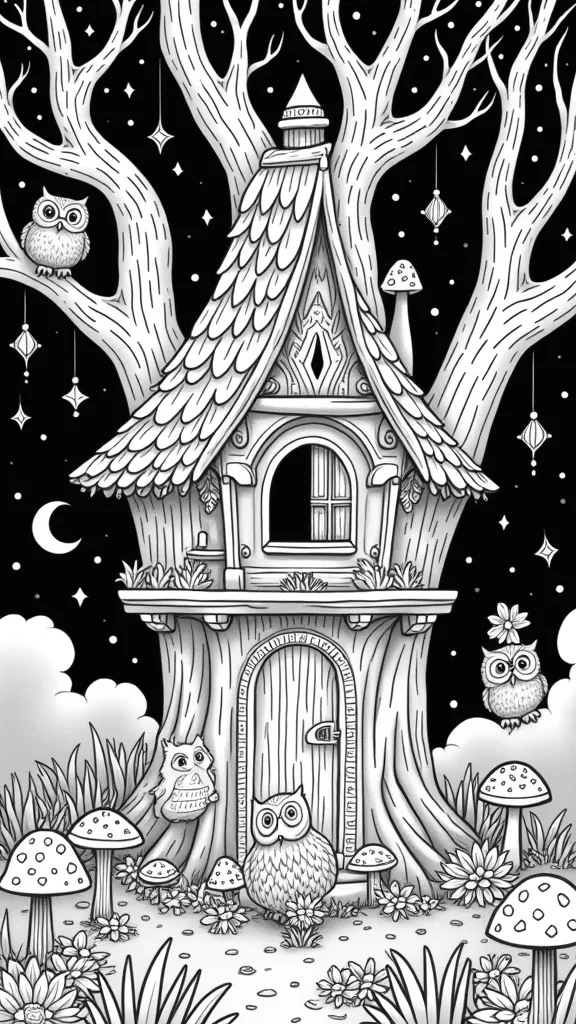 owl house coloring page